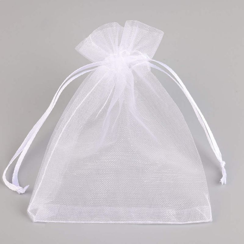 saco organza 10x15cm saquinhos branco 25/50/100 un