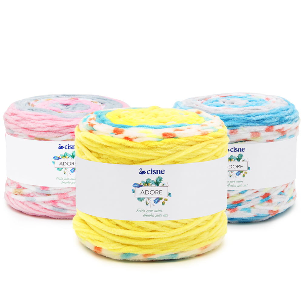 Fio Adore Cisne 240g 420 metros TEX 571 Crochê e Tricô | Shopee Brasil