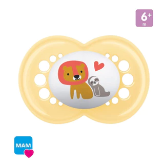 Chupeta MAM Original +6 Meses Bico Silicone Luxo Menino Menina Neutra Unissex