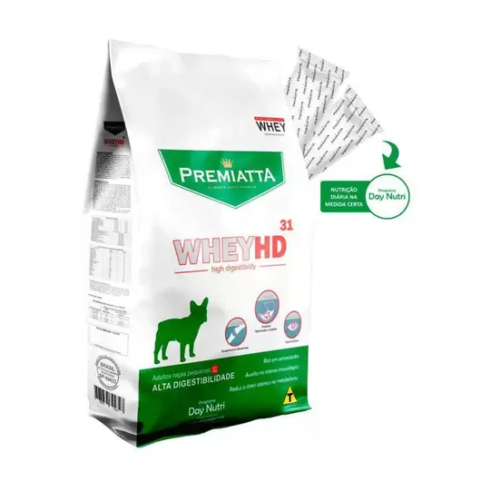 Alimento Premiatta Whey HD 31 Cachorro Adulto de Raça Pequena – 6 kg