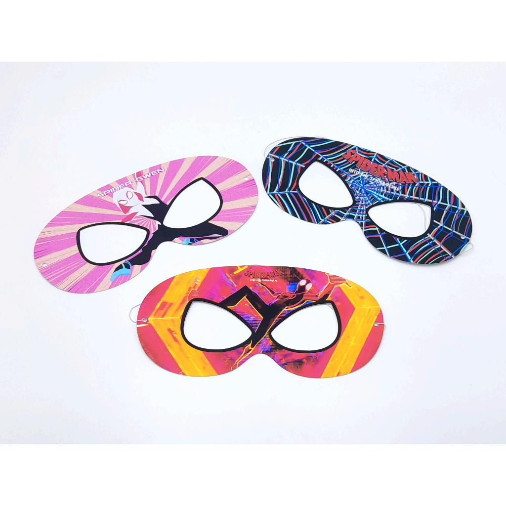 Kit com 3 Máscara Fantasia Lembrancinha de Festa Homem Aranhaverso Spider-Man  Into the Spider-Verse Spider gwen | Shopee Brasil