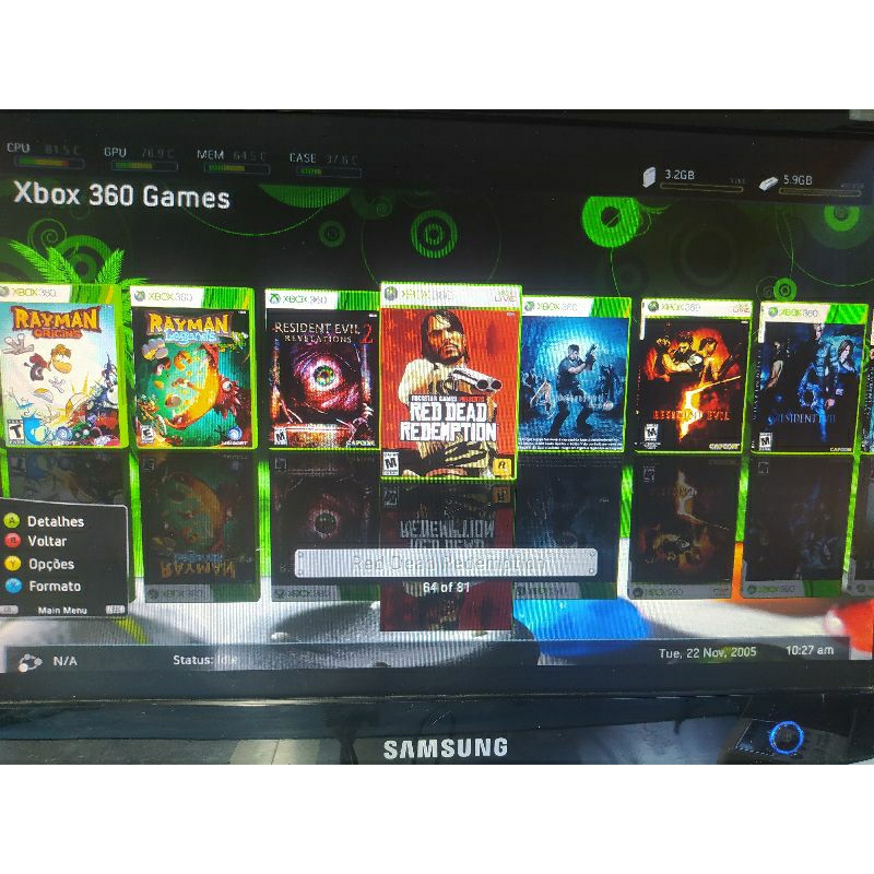 Xbox 360 desbloqueado RGH + HD com 80 jogos + 2.000 jogos emuladores  ,atari,super nintendo,ps1,sonic,etc - Escorrega o Preço