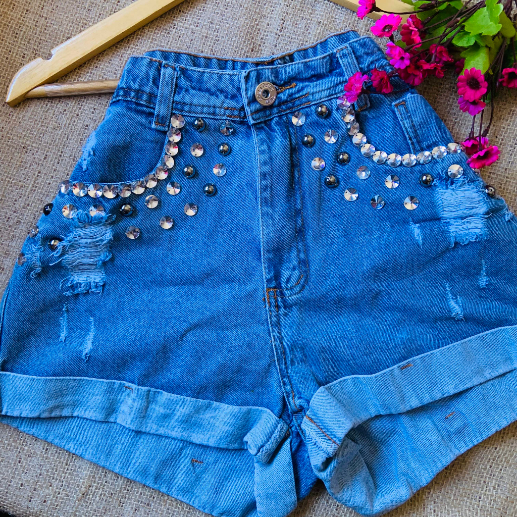 Short jeans pedraria