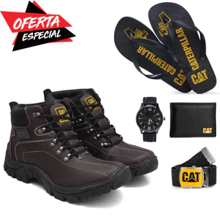 Bota Masculina Caterpillar Adventure + Kit Completo Oferta