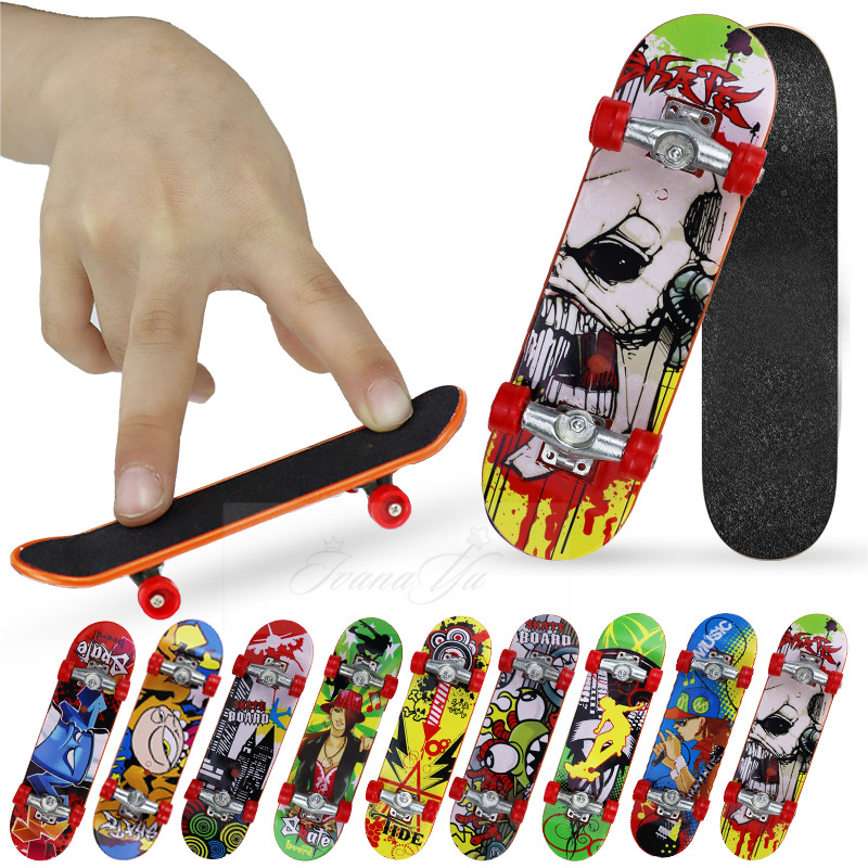 Mini dedo skate fingerboard brinquedos dedo scooter skate board