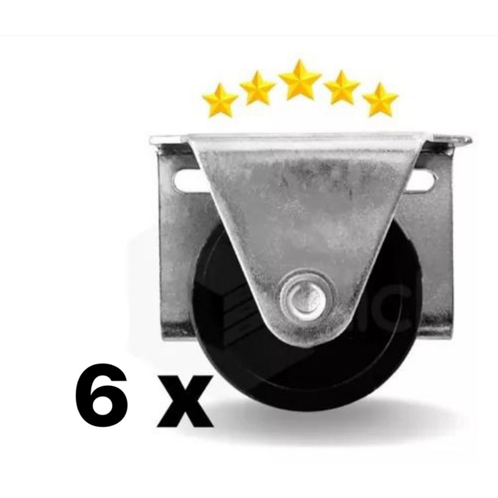 6 Rodizios Pé Móvel P/feltro Protetor Piso Placa Oferta!
