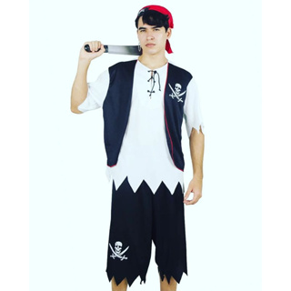 Em promoção! Halloween Homens De Uniforme Sexy Fantasia De Pirata