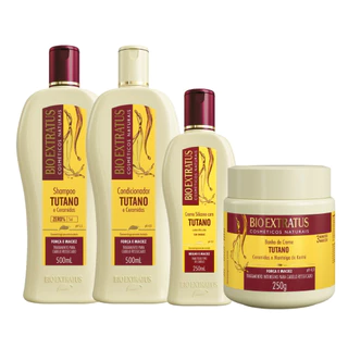 Kit Tutano Bio Extratus - Shampoo e Condicionador 500ml / Creme de Silicone e Banho de Creme 250g