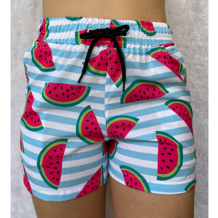 Short Feminino Mauricinho Verão Saída De Banho shortinho praia tactel ...