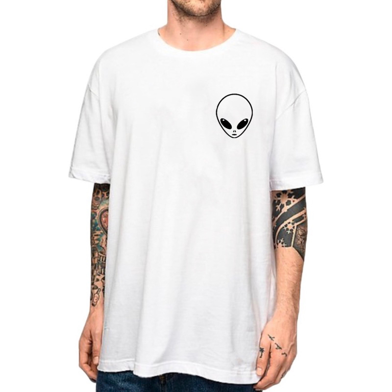 Camiseta Greys Alien Desenho Extra-terrestre 3d Masculina