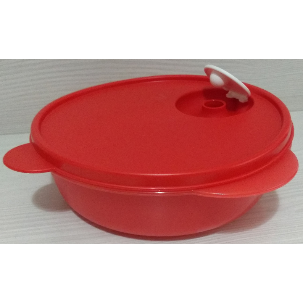 Tupperware Linha Cristalwave Microondas 1 Litro Vermelha | Shopee Brasil