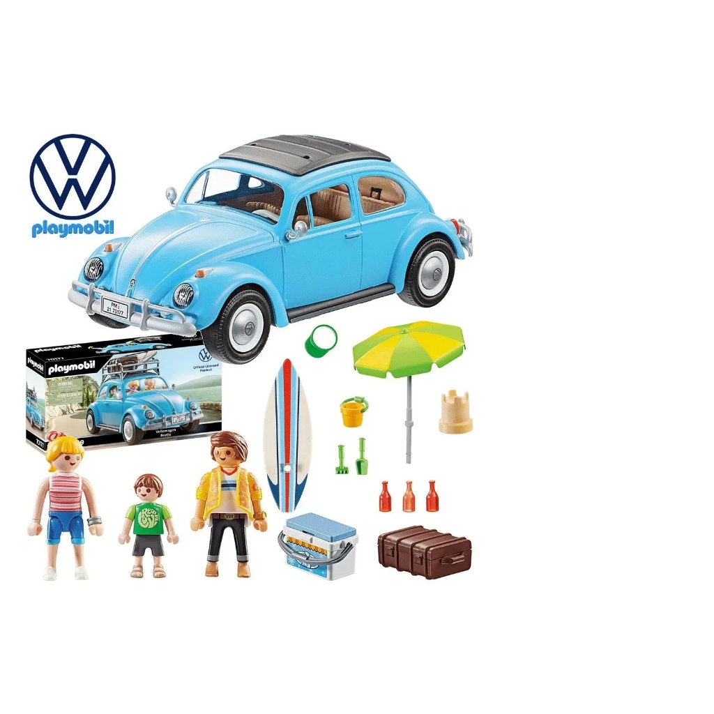 Playmobil Volkswagen Beetle Fusca Azul 70177 Sunny 1581 | Shopee Brasil