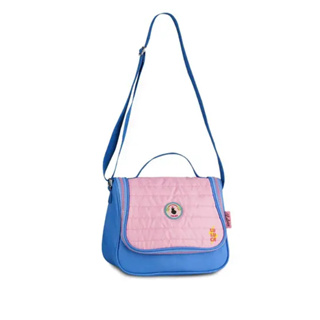 Mochila Escolar Luluca Azul e Rosa - Clio Style - nivalmix