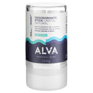 Desodorante Krystall Stick Sensitive Alva 120g Orgânico Natural Vegano Importado Sem Alumínio/Perfume