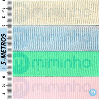 Elástico 3cm - Cores Variadas - 5 Metros