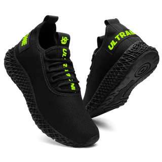Tenis Masculino Academia Confortavel Original Black Preto Neon Ultrabone