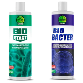 Kit Ciclagem Aquário PowerFert Bio Bacter e Bio Start 100ml