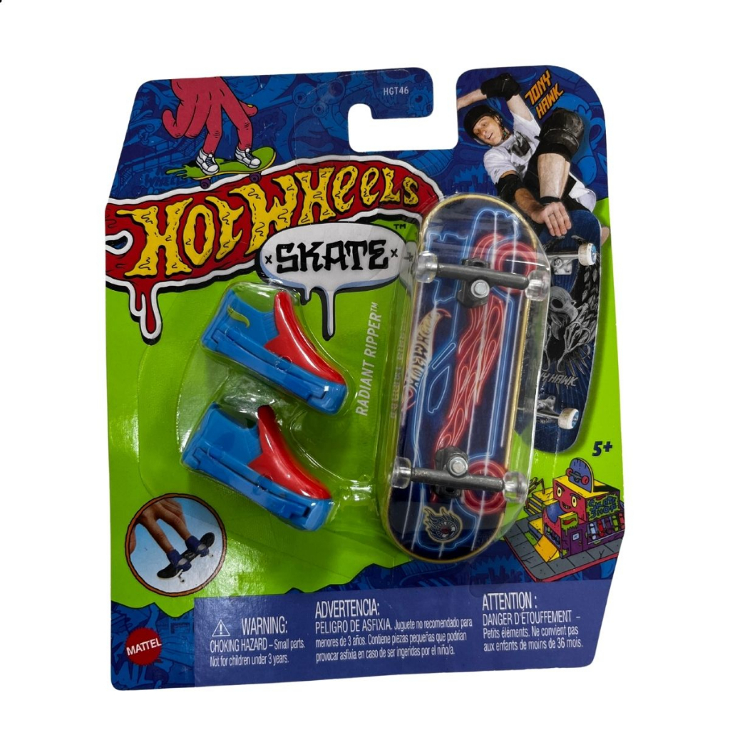 Hot Wheels Skate De Dedo Com Tênis Hgt46