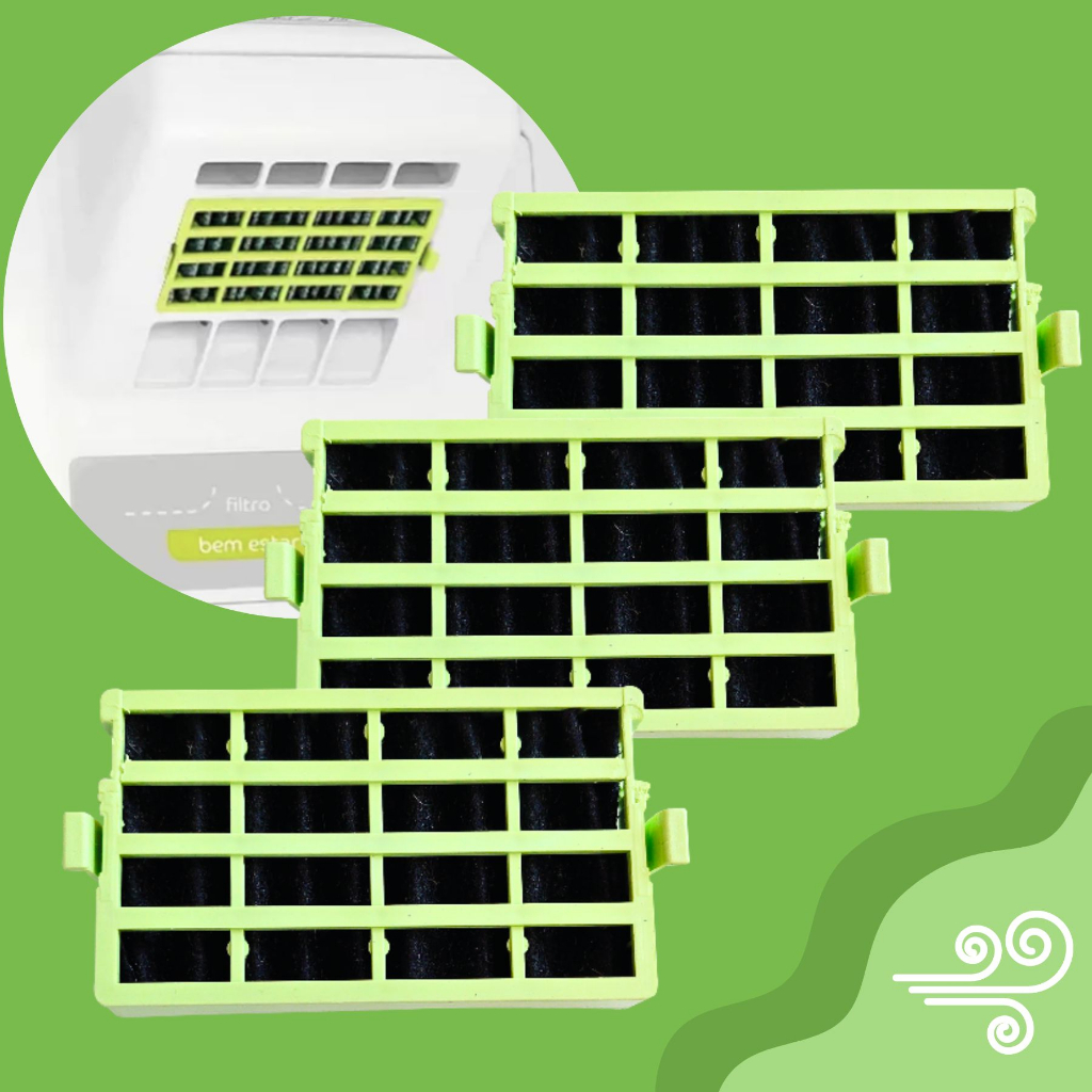 3 Filtro Geladeira Antiodor Consul Bem Estar Crm50 Crm51