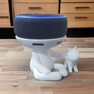 Suporte Alexa Echo Dot 3, Echo dot 4 e Echo Dot 5. Tema Robert Plant - Presente, decoração criativa, música, som, stand de mesa Amazon