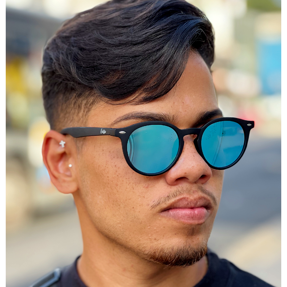 Óculos de Sol Redondo Unissx com uv400 Casual - Fire