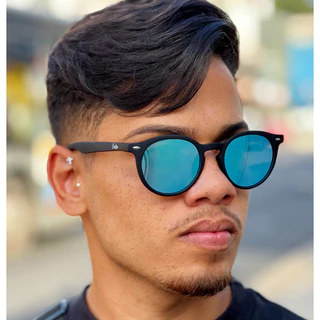 Óculos de Sol Redondo Unissx com uv400 Casual - Fire