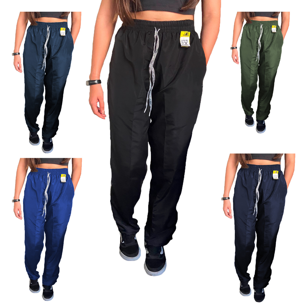 Calça Cargo Jogger Feminina TACTEL com suspensório e bolsos