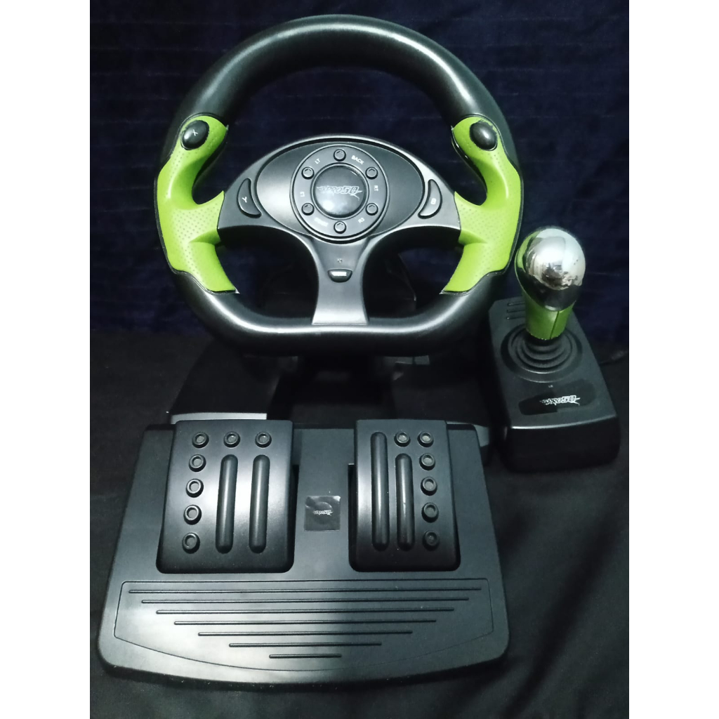 Volante Joystick Pro50 Xbox 360 E Pc Usb com pedais e câmbio