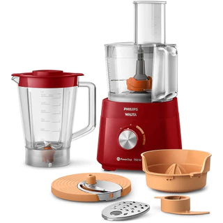 Multiprocessador De Alimentos Philips Walita 1,5 Litros 220V Série 5000 SAN 750W + 6 Acessórios RI7302/40 Vermelho