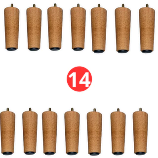 Pé de 10 cm box sofá em madeira com 14 uni para móveis