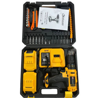 Parafusadeira Furadeira De Impacto Tipo Dewallt 23 Acessorios Bivolt 25v Qualidade