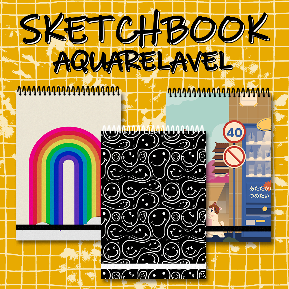 Sketchbook para aquarela Caderno para aquarela Shopee Brasil