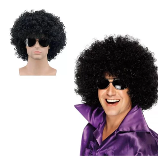 Peruca Black Power Preta Para Festa Cosplay Carnaval Fantasia Afro