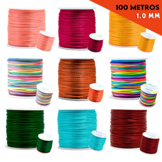 Fio De Seda-Cordão Rabo De Rato 1Mm C/100M Diversas Cores - Nybc em Oferta na Shopee