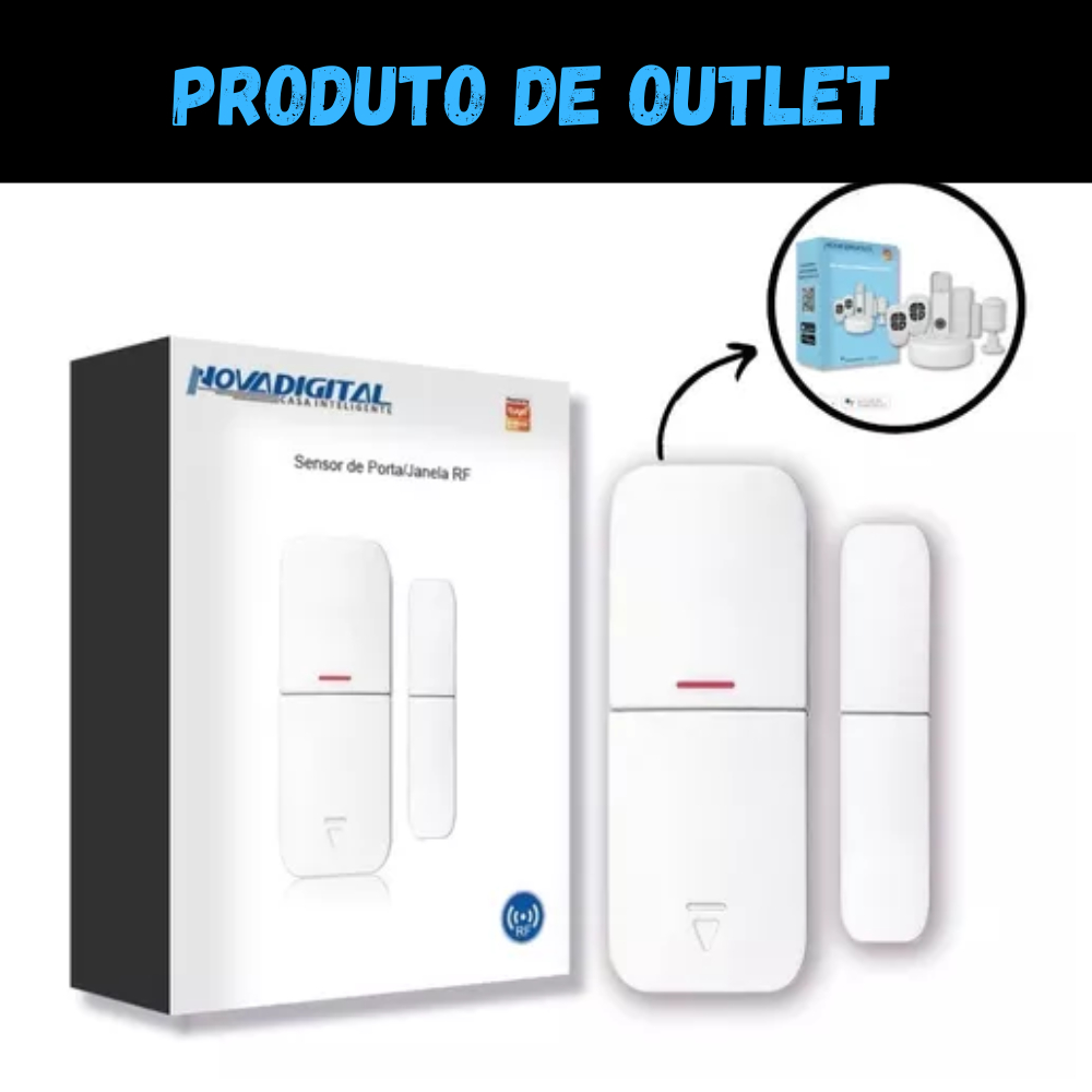 Sensor Abertura Rf Inteligente Smart Tuya Wifi