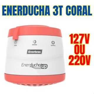 Ducha Enerducha Up 4500w 127v / 5500w 220v Chuveiro Coral Rosa Enerbras