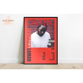 Quadro Placa MDF Poster Colors Kendrick Lamar Damn