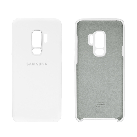 Capinha Silicone Case Samsung Galaxy S9 Plus Aveludada Com Logo.