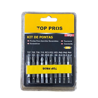 Kit Ponteira Parafusadeira Com 20 Pontas diferentes 10 peças de cabeça Dupla