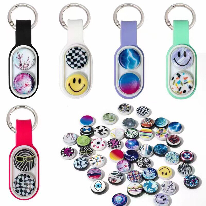 PopPuck Hand Spinner Series Elastic Pop Puck Magnet Toys Colorful ...