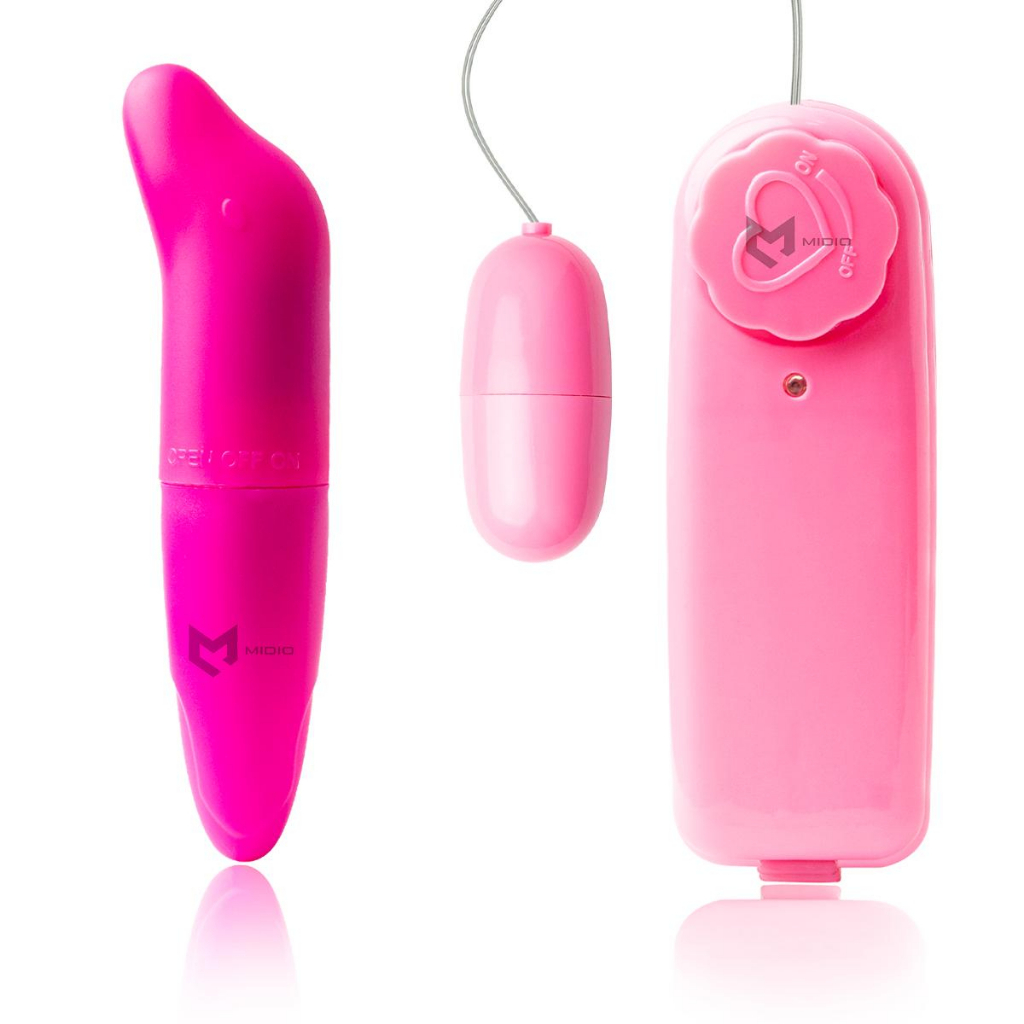 Kit Vibrador Bullet Com Controle De Velocidade E Golfinho Masturbador Ponto G Shopee Brasil 2840