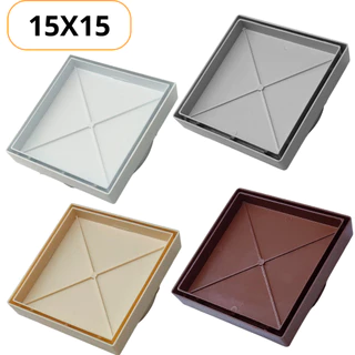 Ralo 15x15 Invisível Oculto Anti Odor + Tela Anti inseto Inteligente Bege Branco Marrom e Cinza