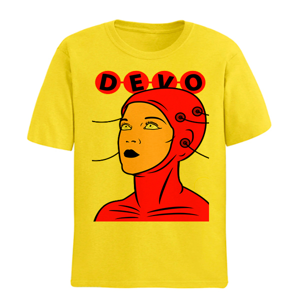 Camiseta Algodao Devo New Wave Banda de Rock Musica Unissex