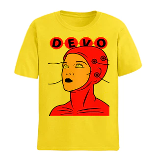 Camiseta Algodao Devo New Wave Banda de Rock Musica Unissex