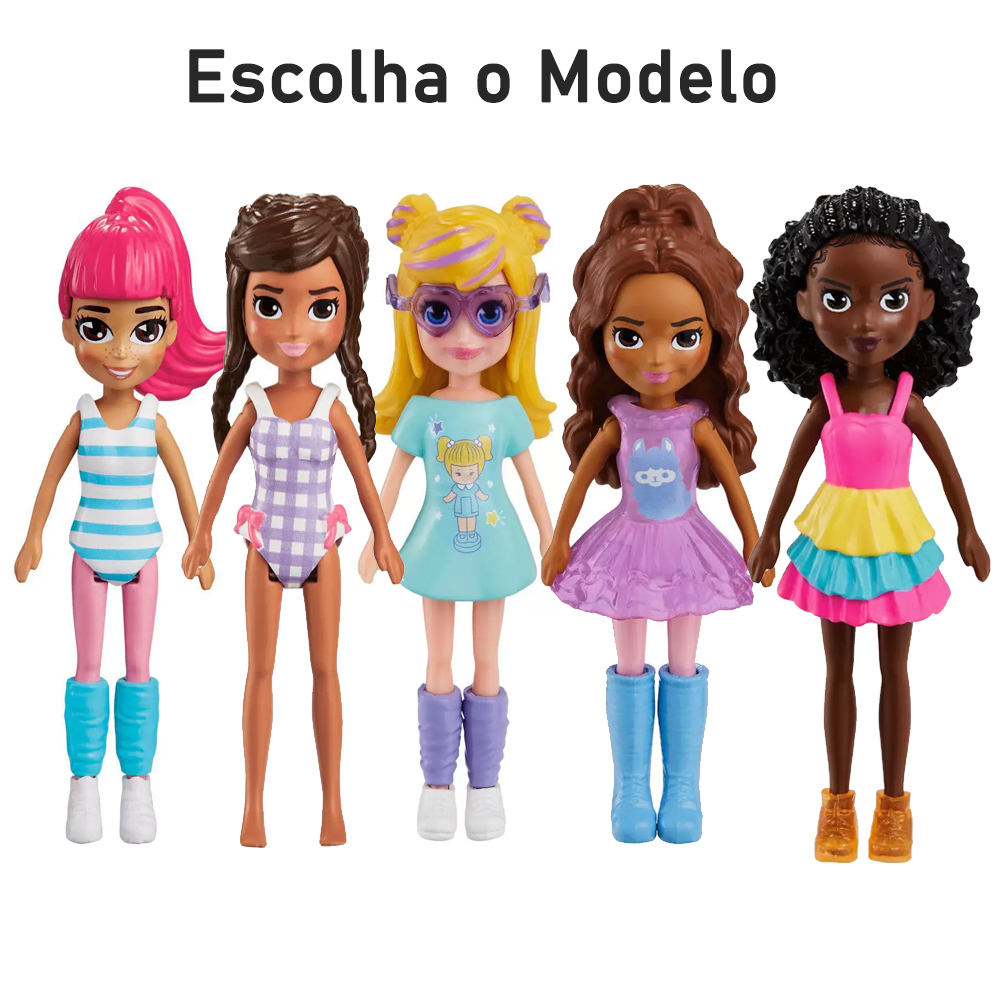 Polly Pocket Conjunto de Brinquedo Pacote de Modas Médio Shimmer
