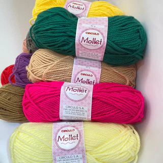 Lã Mollet 40g - Circulo - 100% acrilico