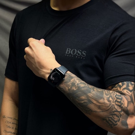 Camiseta Masculina Hugo Boss Malha Peruana
