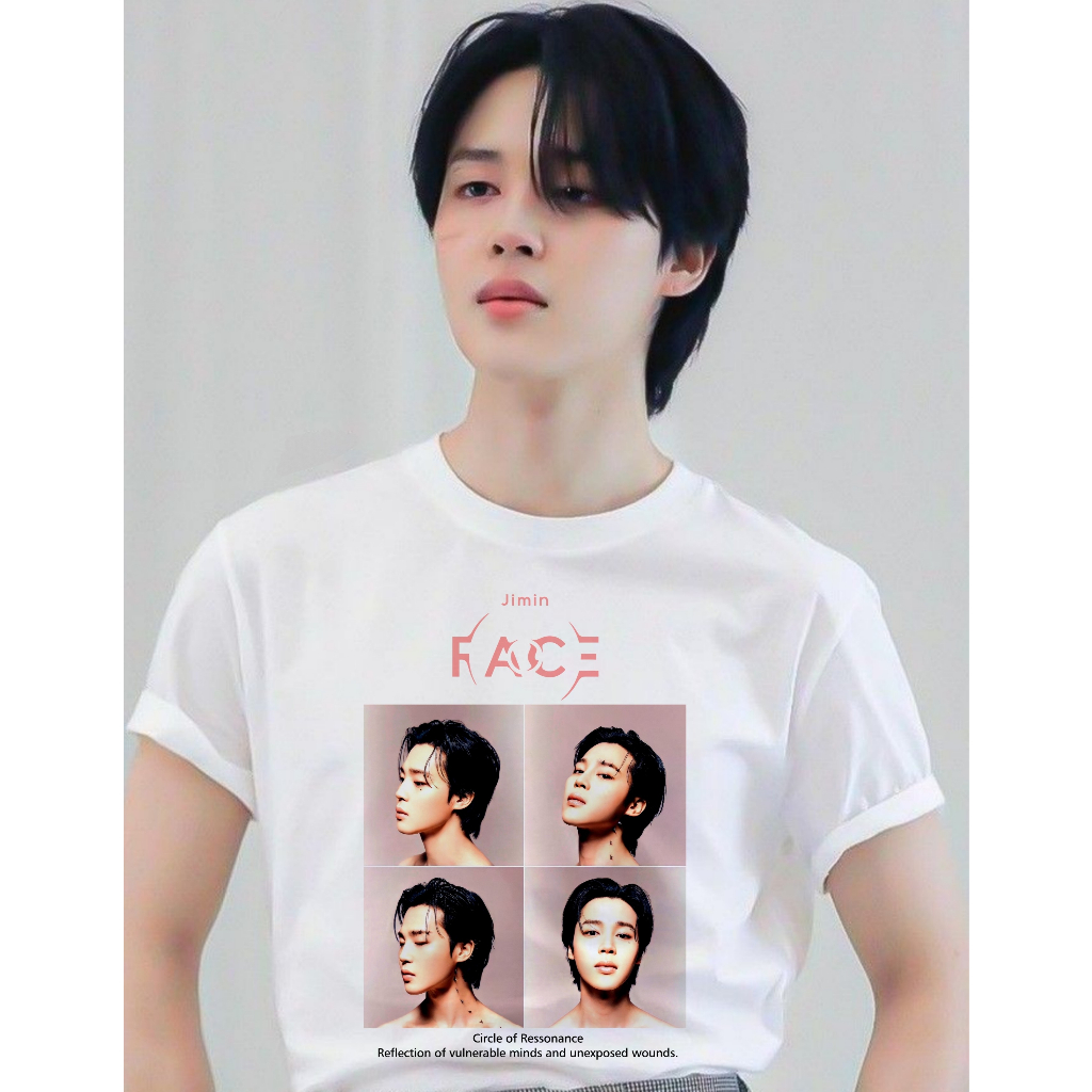 【未開封】[FACE]S/S T-Shirt JIMIN Tシャツ Mサイズ Camiseta FACE - Jimin / Park Jimin BTS | Shopee Brasil