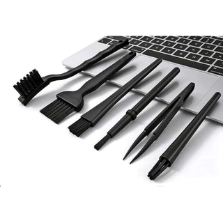 Kit 6 Pincel Escova Antiestática Esd Limpeza Pc Celular