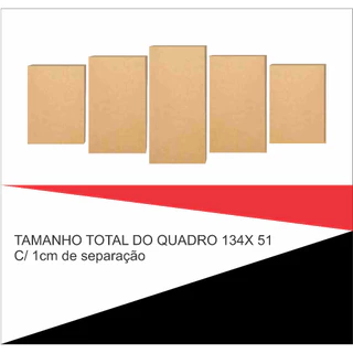 Mosaico Chapa Mdf Cru 2,5 mm Placa para quadro - 1 kit de 5 peças - corte de qualidade